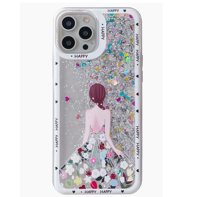 Wholesale Silicone Quicksand Glitter Phone Cases